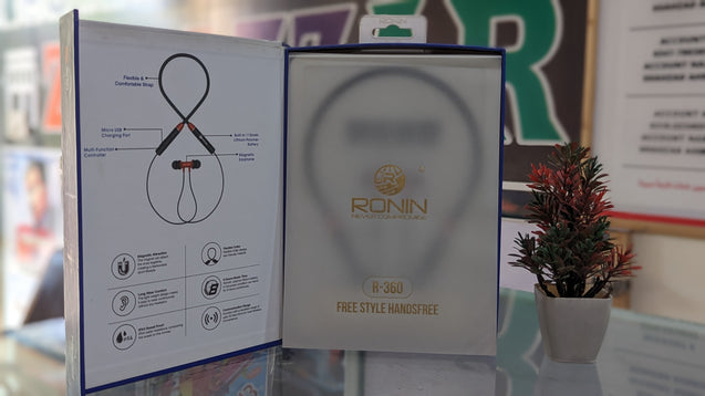 1018|Ronin R-360 Flexible Wireless Bluetooth Neckband Earphones Price In Pakistan