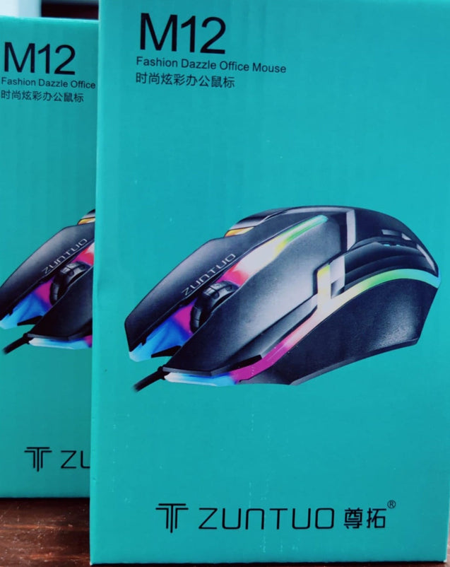 Mouse ZUNTUO Fashion Dazzle Office Mouse M12 RGB Gaming And Office Mouse for PC, Laptop And ,MacOS.